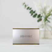 Elegant modern professioneel glamour Unieke plaat Visitekaartje (Staand voorkant)