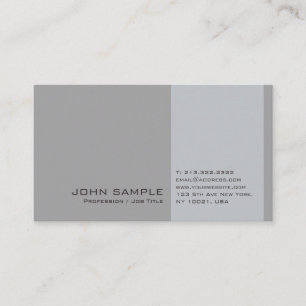 Elegant modern professioneel grijs eenvoudig grafi visitekaartje