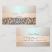 Elegant modern professioneel lichtgevend, zwenkend visitekaartje (Voorkant / Achterkant)