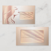 Elegant modern professioneel Lijst Face Silhouette Visitekaartje (Voorkant / Achterkant)