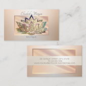 Elegant modern professioneel Lijst, Glitter Lotus Visitekaartje (Voorkant / Achterkant)