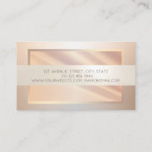 Elegant modern professioneel Lijst, Glitter Lotus Visitekaartje (Achterkant)