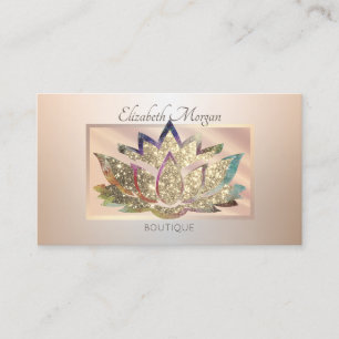 Elegant modern professioneel Lijst, Glitter Lotus Visitekaartje