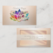 Elegant modern professioneel Lijst, Lotus Visitekaartje (Voorkant / Achterkant)