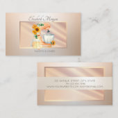 Elegant modern professioneel Lijst, mixer Sunflowe Visitekaartje (Voorkant / Achterkant)