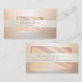 Elegant modern professioneel Lijst, Stripe Visitekaartje (Voorkant / Achterkant)