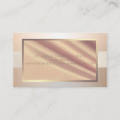 Elegant modern professioneel Lijst Visitekaartje (Achterkant)