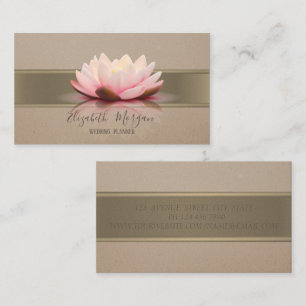Elegant Modern Professioneel,Lotus,Streep Visitekaartje