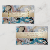 Elegant modern professioneel marmer, Gold Lijst Visitekaartje (Voorkant / Achterkant)