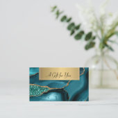 Elegant modern, professioneel marmer smaragd groen kortingskaartje (Staand voorkant)