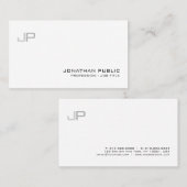 Elegant modern professioneel monogram afbeelding visitekaartje (Voorkant / Achterkant)