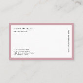 Elegant modern professioneel ontwerp visitekaartje (Achterkant)