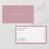 Elegant modern professioneel ontwerp visitekaartje (Voorkant / Achterkant)