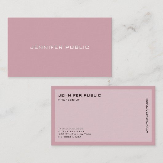 Elegant modern professioneel rendy design visitekaartje (Voorkant / Achterkant)