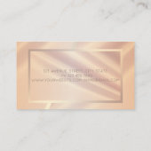 Elegant modern professioneel stijlvol Lijst Visitekaartje (Achterkant)