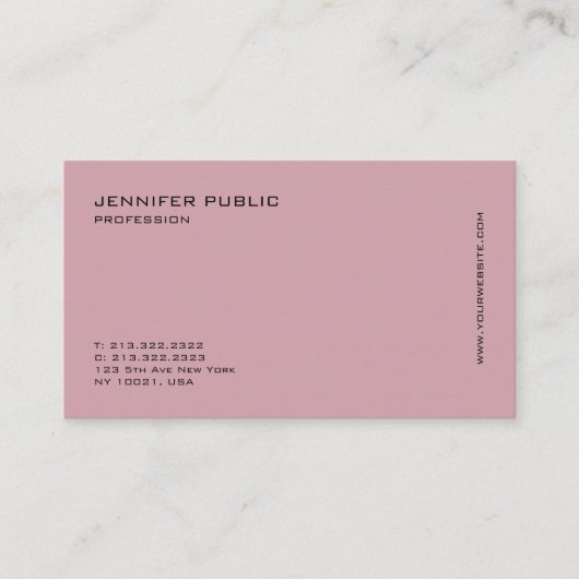 Elegant modern professioneel Trending Design Visitekaartje (Voorkant)