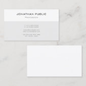 Elegant Modern Professioneel Trendy Eenvoudige Sja Visitekaartje (Voorkant / Achterkant)