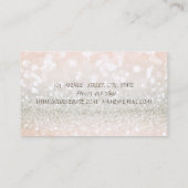 Elegant modern Profional Glittery Bokeh Visitekaartje (Achterkant)