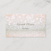 Elegant modern Profional Glittery Bokeh Visitekaartje (Voorkant)