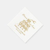 Elegant Modern Proost op Liefde Minimalistische Br Servet (Hoek)