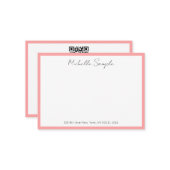 Elegant Modern QR Code Typography Script Name Notitiekaartje (Voorkant / Achterkant in situ)