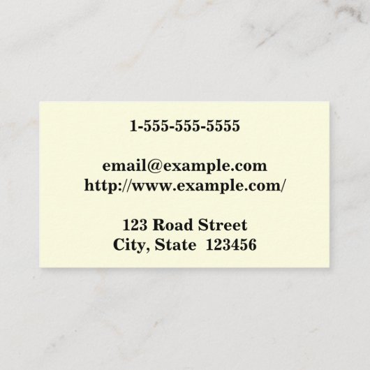 Elegant & modern raadsman bij het Visitekaartje va (Achterkant)