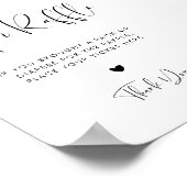 Elegant & Modern Raffle teken Poster (Hoek)