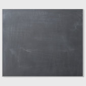 Elegant modern Real Chalkboard Blackboard Black Cadeaupapier (Vlak)
