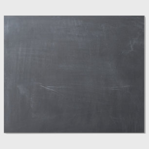 Elegant modern Real Chalkboard Blackboard Black Cadeaupapier