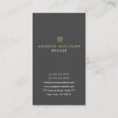 Elegant modern Real Estate Agent Visitekaartje (Achterkant)