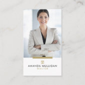 Elegant modern Real Estate Agent Visitekaartje (Voorkant)