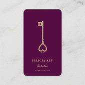 Elegant modern realtor Real Estate Agent Visitekaartje (Voorkant)