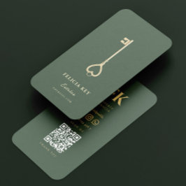 Elegant modern realtor Real Estate Agent Visitekaartje