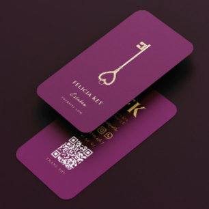 Elegant modern realtor Real Estate Agent Visitekaartje