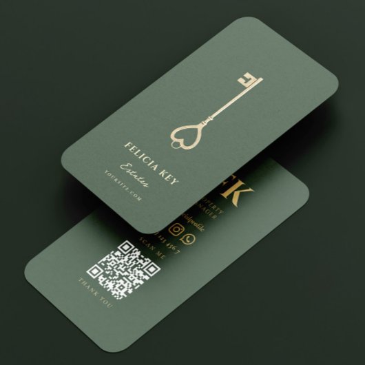 Elegant modern realtor Real Estate Agent Visitekaartje