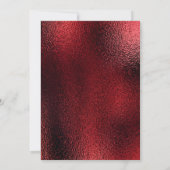 Elegant Modern Red and Gold Reindeer Christmas Kaart (Achterkant)