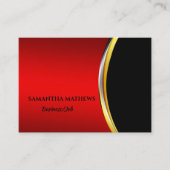 ELEGANT MODERN RED BLACK CORPORATE PROFESSIONAL VISITEKAARTJE (Voorkant)