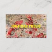 Elegant Modern Red Brown Abstracte Sjabloon Visitekaartje (Voorkant)