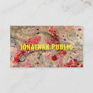 Elegant Modern Red Brown Abstracte Sjabloon Visitekaartje