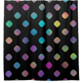 Elegant modern regenboog afgerond Tegels patroon | Douchegordijn (Voorkant)