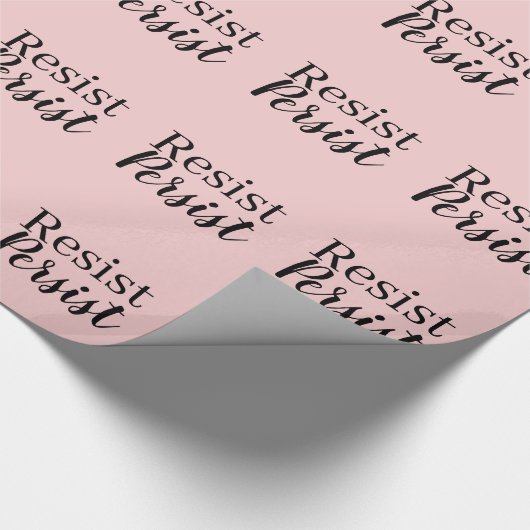 Elegant Modern Resist Blijft Inspirerend Citaat Cadeaupapier (Hoek)