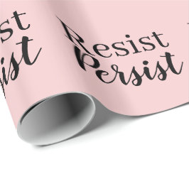 Elegant Modern Resist Blijft Inspirerend Citaat Cadeaupapier