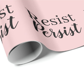 Elegant Modern Resist Blijft Inspirerend Citaat Cadeaupapier