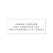 Elegant Modern Retouradres Details Informatie Rubberstempel (Afrduk)