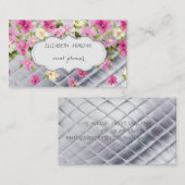 Elegant, Modern, Romantic, Flowers Visitekaartje (Voorkant / Achterkant)