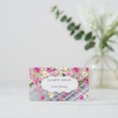 Elegant, Modern, Romantisch, Bloemen Visitekaartje (Staand voorkant)