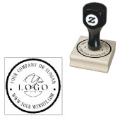 ELEGANT & MODERN RONDE GRENS LOGO ZAKELIJK BEDRIJF RUBBERSTEMPEL (Gestempeld)