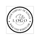 ELEGANT & MODERN RONDE GRENS LOGO ZAKELIJK BEDRIJF RUBBERSTEMPEL (Afrduk)