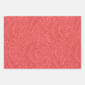 Elegant Modern Rood Bloemmotief Inpakpapier Vel (Voorkant 3)