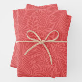 Elegant modern rood flessenpatroon inpakpapier vel (In situ)